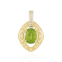 AnhäNger Aus Vergoldetem Silber Mit Peridot