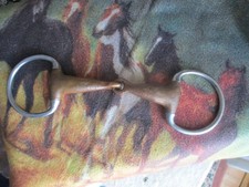 5 1/4" ENGLISH EGGBUT SWEET IRON SNAFFLE BIT