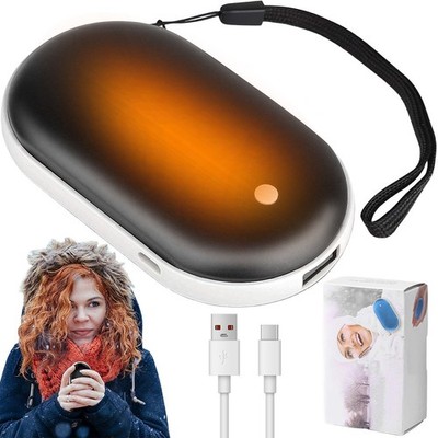 Handwärmer USB 5200mAh Tragbar Elektrisch Power Bank Taschenwärmer Heizgerät