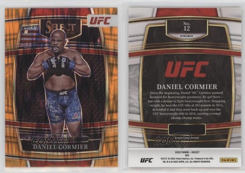 Ufc Flash 2022 Panini Select UFC Concourse Orange Flash Prizm Daniel Cormier #12 ...