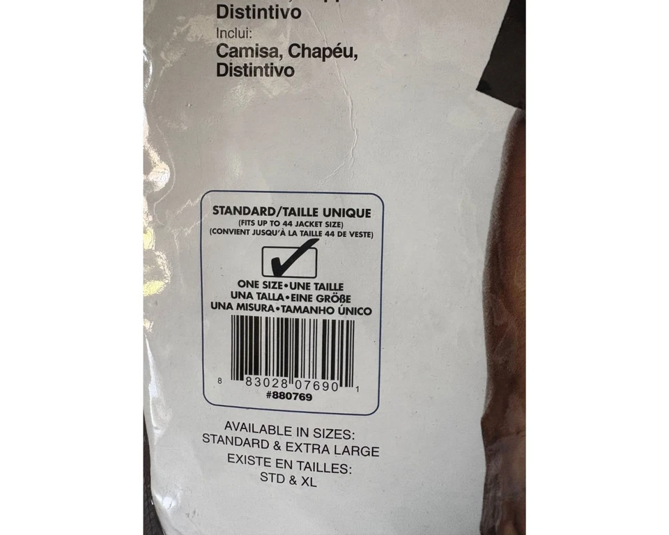 NOVO FÓRUM ADULTO POLICIAL FANTASIA HALLOWEEN TAMANHO L - Imagem 3 de 4