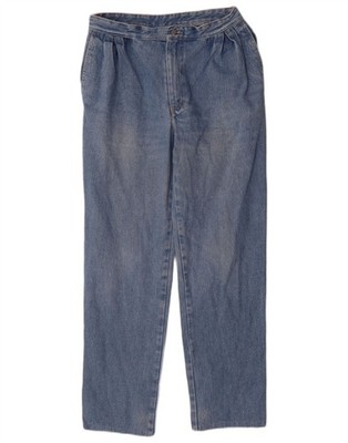 VINTAGE Damen Tapered Jeans UK 12 Medium W28 L30 Blau AA05