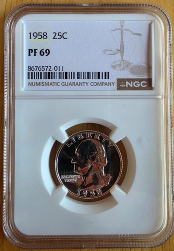 1958-P Washington Quarter Proof — photo from another recent sale