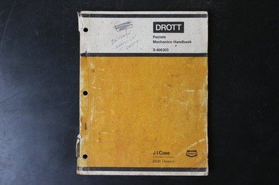 DROTT Poclain Mechanics Handbook S-406303 Service Repair Manual