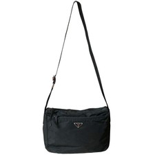 Prada Triangle Logo Nylon Shoulder Bag