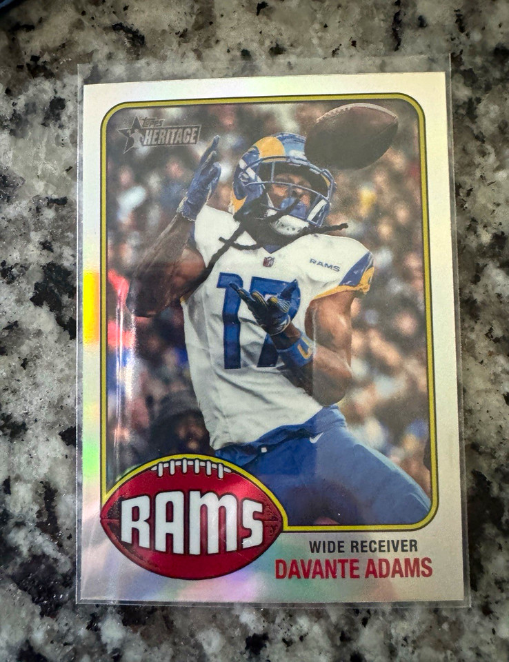 2026 Topps Heritage Davante Adams Refractor Los Angeles Rams | eBay