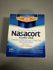 Nasacort 240 Sprays of 24 Hours Allergy Relief Exp: 3/26 NEW SHIPS FAST