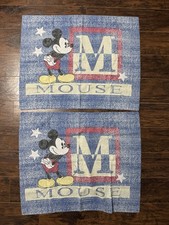Vtg Disney Shams 2 features a vintage style -Mickey Mouse w/ letter "M"