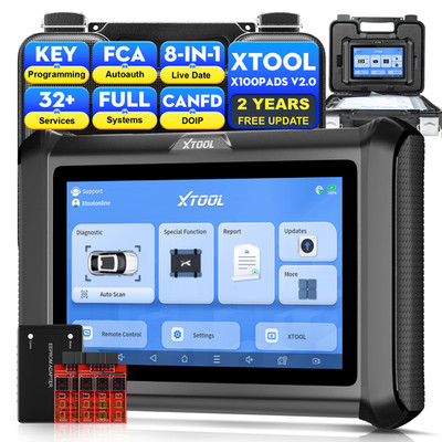 2026 XTOOL X100 PADS V2.0 OBD2 Scanner Diagnostic Key Programmer Tool 32+Service