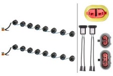 Hella Daytime Running Light Drl Set Vehicle Front Led 24v 12v 2pt 010 458-761