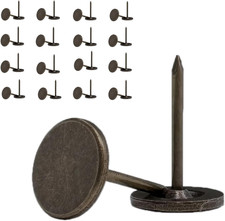 100pcs Upholstery Thumb Tacks for Wall, 7/16 Inch Heavy Duty Flat Head Push Pins