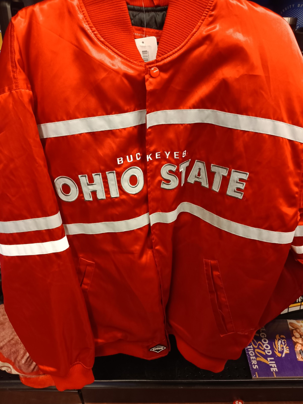 NCAA The Game LARGE Mens Satin Jacket BNWT Franchise Club