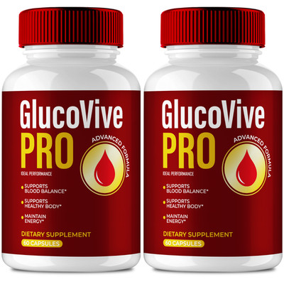 Glucovive Pro Capsules, Official GlucovivePro Supplement Pills (2 Pack)