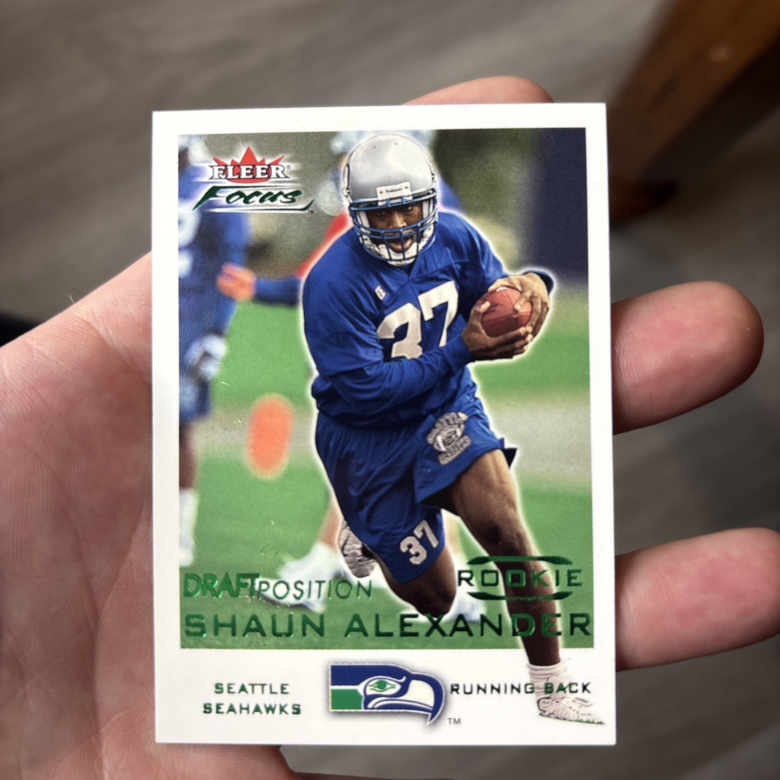 Shaun Alexander Fleer Focus #241 Draft Position