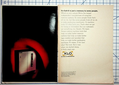 #ad #ad Vintage Ex Cell O XLO Computer Memory System Ad Detroit Michigan Ephemera $17.10