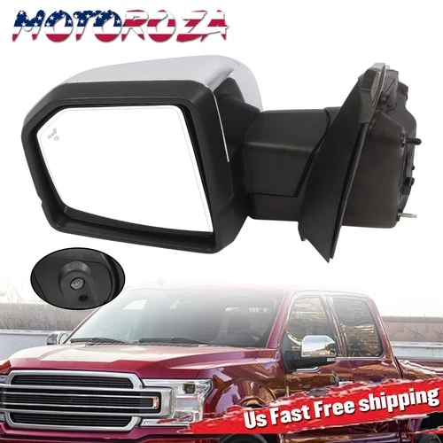 Driver Side Power Mirror Signal Blind Spot w/Camera For 2015-2021 Ford F-150