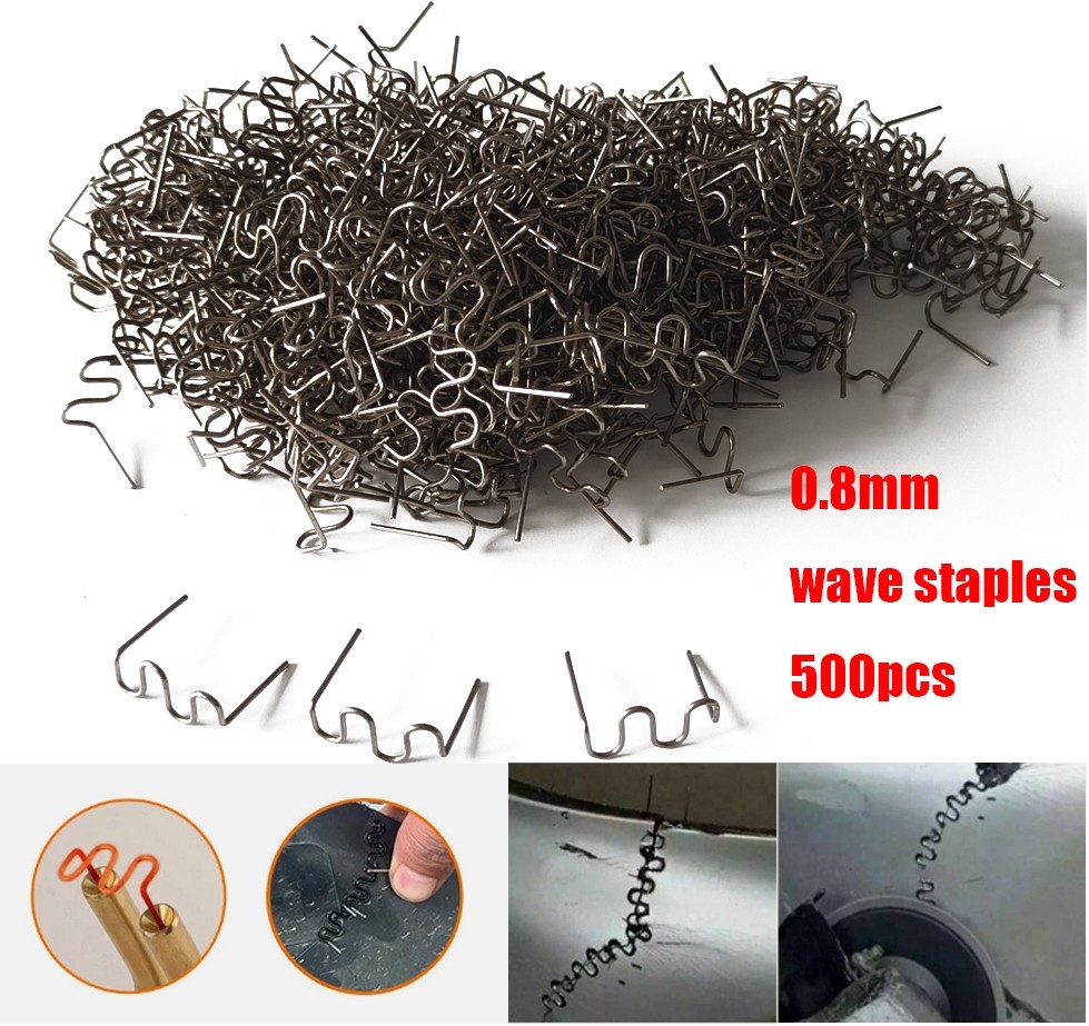 500 Pcs Hot Stapler Gun for Plastic Repair and Car Bumper Welding with Staples