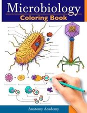 Microbiology Coloring Book: Incredi..., Academy, Anatom