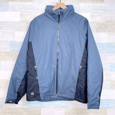 Lands End Squall Waterproof Insulated Hooded Jacket Gray L