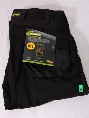 Snickers Arbeitshose Flexiwork 6903 - 112 -39'' Cordura Reg Fit schwarz NEU!