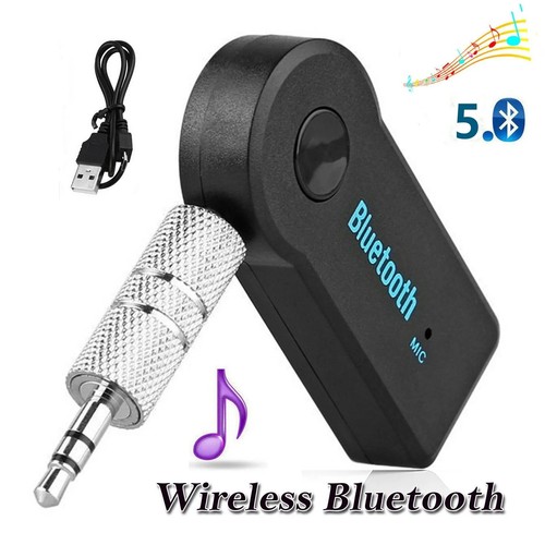 2-in-1 Bluetooth 5.0 Receiver Adapter 3.5mm AUX Audio Handsfree Car & Headphone - Picture 1 of 6