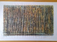 Jean CARZOU (1907-2000). Le Parc. Lithographie originale