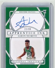 2020 National Treasures Apprentice Ink Aaron Nesmith # API-ANS RC Auto /99