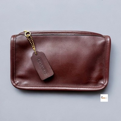 バッグ Old Coach Leather Chunky Case Mahogany Coach Vintage Mahogany Brown Chunky Case with Hangtag | eBay