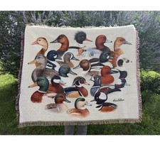 Waterfowl Collector Duck Throw Blanket 50x60