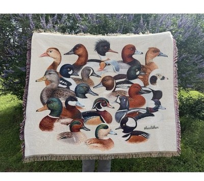 Waterfowl Collector Duck Throw Blanket 50x60