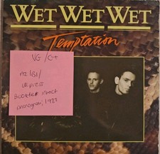 Wet Wet Wet Temptation Vinyl Record 7" VG/G+ JEWEL777 1988