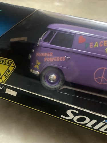 Solido Prestige VW Combi Tole 1/18 Metal Diecast, Flower Powered - Bild 7 von 9