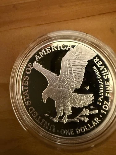 2025 W US Mint American Eagle One Ounce Silver Proof Coin Box and COA West Point