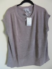 NWT- Barefoot Dreams Cozychic Ultra Lite: Cap-Sleeved top- M