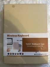 Wireless Bluetooth Keyboard Case for Tablet, Magnetic Slim Cover Stand - Pink