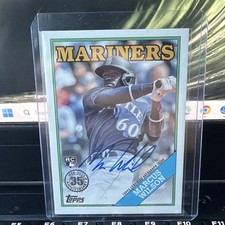 Topps 2023 Series 1 Marcus Wilson Rookie Autograph Insert #88BA-MW Mariners