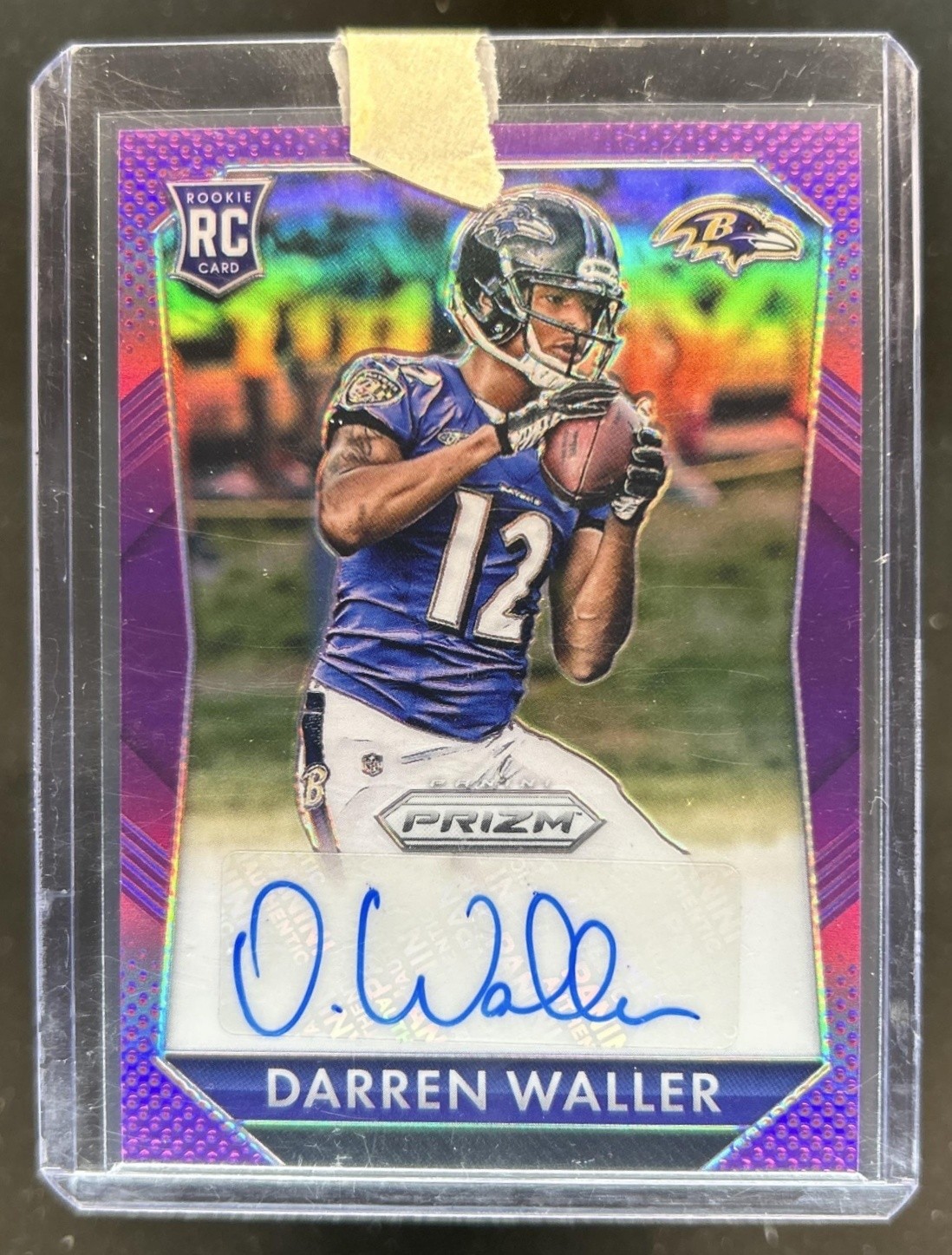 Darren Waller Panini Prizm Rookie Signatures #RSDW Violet
