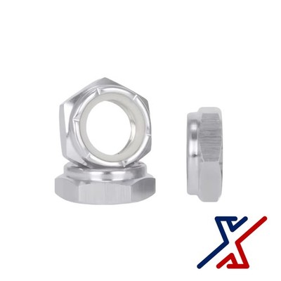 5/8''-11 Hi Performance Zinc-Plated Steel Thin-Profile Nylon-Insert Locknuts