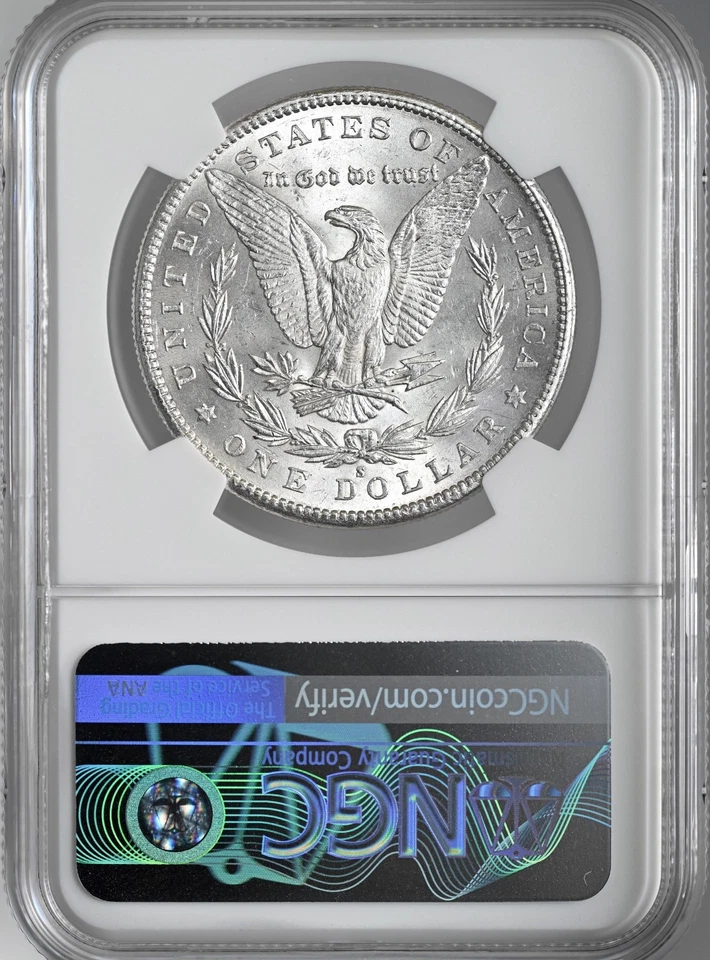 1880-S $1 MORGAN SILVER DOLLAR "SAN FRANCISCO MINT" NGC MS61 #8675095-002 - Image 4 of 4