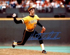 Kent Tekulve Pirates Pitching Action Signed Autographed Photo Authentic 8X10 COA
