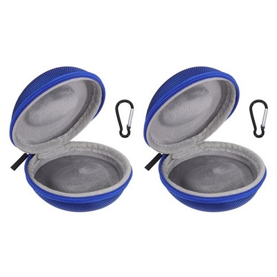 2pcs Watch Travel Case 1 Slot Watch Storage Box Up to 50mm / 2 Inch, Blue