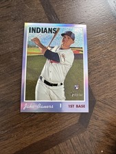 2019 Topps Heritage Chrome Purple Refractor #THC-556 Jake Bauers Cleveland A1