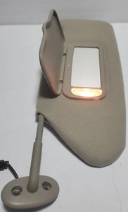 2001-2007 Dodge Grand Caravan Town Country Driver Side Sun Visor Gray Cloth OEM