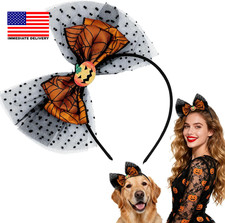 Halloween Pumpkin Headband for Women Adults - Fall Headbands Pumpkin Thanksgiv