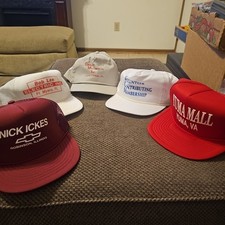 VTG 90  s Trucker Hats 5 Assorted All Snapback  Roped And Mostly New