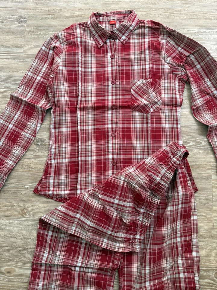 Esprit, Nachtwäsche,Schlafanzug, NEU, Gr. 38, rot kariert - Bild 2 von 4