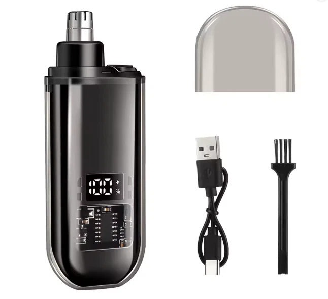 Recortadora de pelo nariz portátil con pantalla LED mejor para hombres y mujeres Foto 2 de 2
