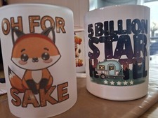 FOR FOX SAKES Mug. Brand New, Fresh Off The Press. Tea 