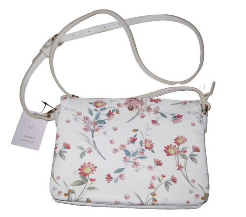 LC Lauren Conrad Milti-Color Floral Crossbody Shoulder Bag NWT