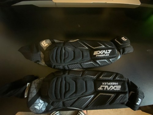 Exalt Paintball T3 Elbow Pads - Black/Green-Small